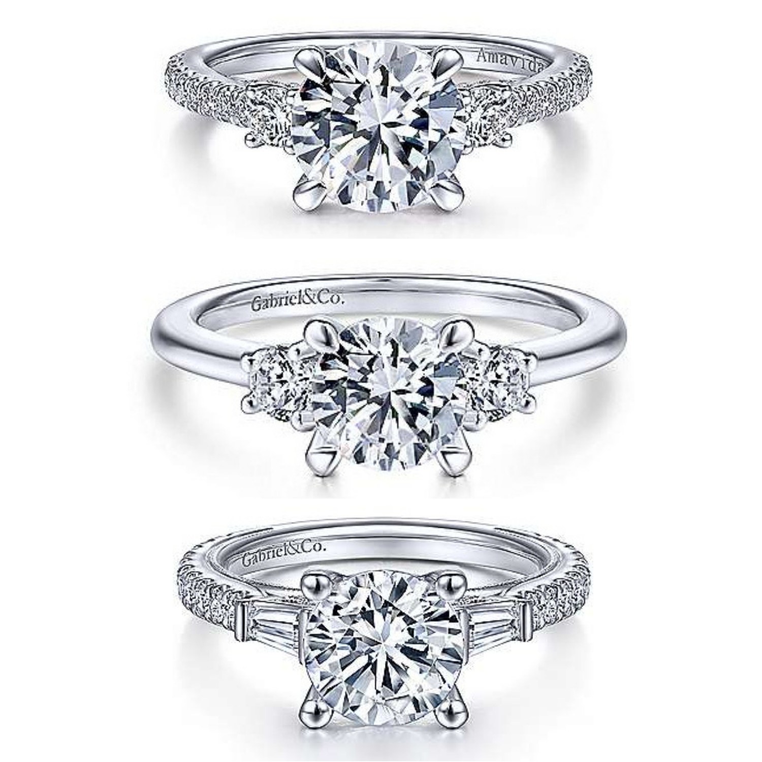 Gabriel & Co. Diamond Rings