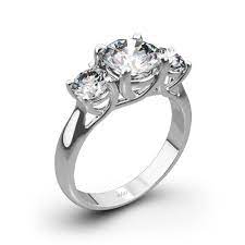 three-stone engagement Ring