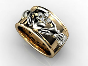 Custom Designed Claddagh Ring