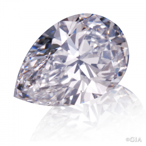 Pear shaped diamond