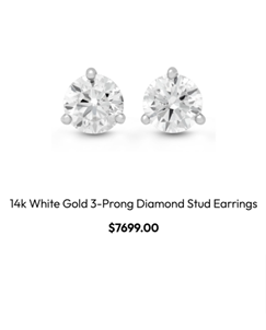 diamond stud earrings
