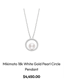 Diamond and Pearl Necklace from Mikimoto