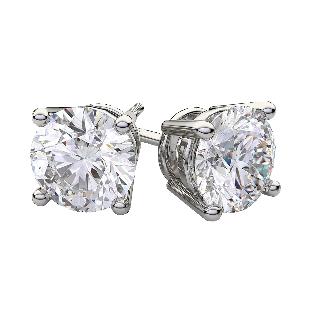 Classic Diamond Stud Earrings
