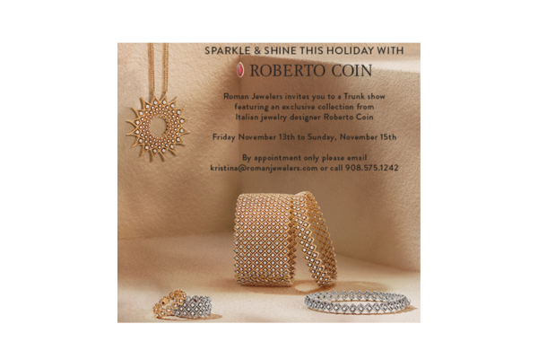 Sparkle & Shine this Holiday with Italian designer, Roberto Coin
