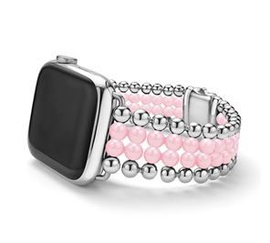 Lagos Pink Ceramic Infinite Smart Watch Bracelet