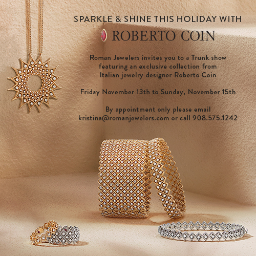 Sparkle & Shine this Holiday with Italian designer, Roberto Coin