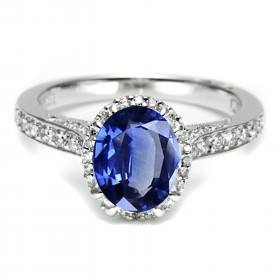 Oval Sapphire Tacori ring