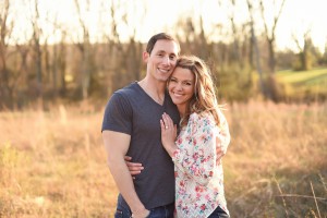 Image of Heather and RJ in the middle of a field