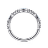 Gabriel & Co. Sterling Silver Blue Topaz Bujukan Fashion Ring
