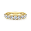 Gabriel & Co. 14K Yellow Gold 1.5-Carat 11-Stone Diamond Anniversary Band