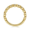 Gabriel & Co. 14K Yellow Gold 3/4-Carat 11-Stone Bezel Diamond Band