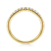 Gabriel & Co. 14K "Prato" Curved Diamond Anniversary Band