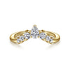 Gabriel & Co. 14K "Reggio" Curved Diamond Anniversary Band