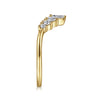 Gabriel & Co. 14K "Reggio" Curved Diamond Anniversary Band