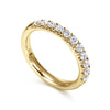 Gabriel & Co. "Portofino" 14K French Pave 0.5ct Diamond Wedding Band