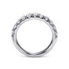 Gabriel & Co. "Portofino" 14K French Pave 1ct Diamond Wedding Band