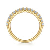 Gabriel & Co. "Sorrento" 14K Shared Prong Set 0.5ct Diamond Wedding Band