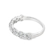 14K White Gold Diamond Cluster Anniversary Band