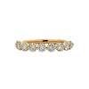 14K Yellow Gold Single Shared Prong 1 Carat Lab Grown Diamond Anniversary Band