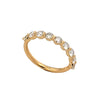14K Yellow Gold Single Shared Prong 1 Carat Lab Grown Diamond Anniversary Band