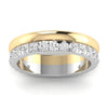 14K Two-Tone Two Stack  Lab Grown Diamond Illusion Band