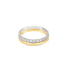 14K Two-Tone Two-Stack 1/2 Carat Illusion  Lab Grown Diamond Band