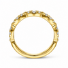 Gabriel & Co. 14K Yellow Gold Diamond Stackable Band