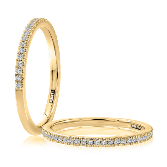 14K Yellow Gold Diamond Anniversary Band
