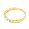 14K Yellow Gold Half Carat Diamond Anniversary Band