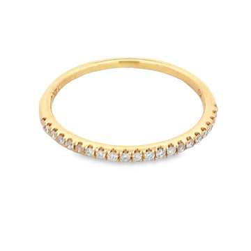 14K Yellow Gold Diamond Anniversary Band