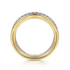 Gabriel & Co. 14K Two-Tone Stack Diamond Anniversary Band