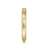 Gabriel & Co.14K Yellow Gold Diamond Satin Ring