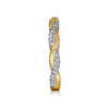 Gabriel & Co. 14K Yellow Gold Twisted Diamond Ring