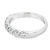 14K White Gold 1-Carat 7 Stone Diamond Band