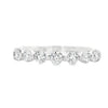 Roman Jewelers Signature 14K White Gold 7-Stone Shared-Prong Anniversary Band