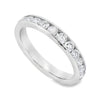 Roman Jewelers Signature 14K White Gold Channel Set 3/4-Carat Diamond Anniversary Band