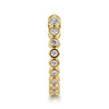 Gabriel & Co. 14K Yellow Gold Bezel Set Open Diamond Band