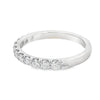 Roman Jewelers Signature 14K White Gold 1/2-Carat Diamond Half Anniversary Band