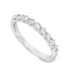 14K White Gold 1/2-Carat 9 Stone Diamond Anniversary Band