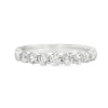 14K White Gold 1/2-Carat 7 Stone Diamond Anniversary Band