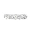 14K White Gold 3/4-Carat 7 Stone Diamond Anniversary Band