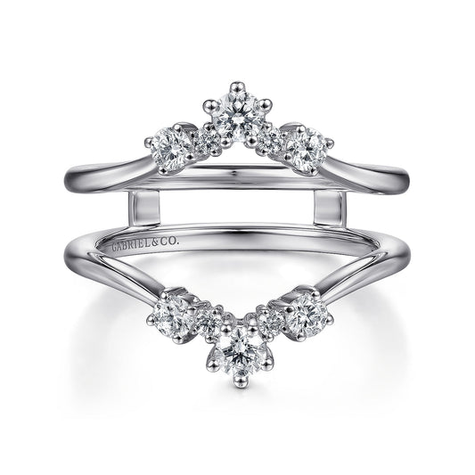 Gabriel & Co. 14K White Gold Diamond Ring Enhancer