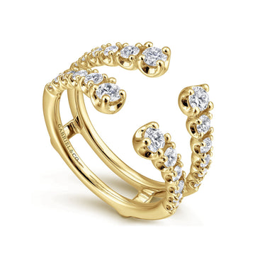 Gabriel & Co. 14K Yellow Gold Graduated Diamond Insert