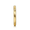 Gabriel & Co. 14K Yellow Gold Inset Diamond Stackable Ring