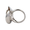 Cammilli 18K White and Natural Beige and Black Lava Gold "Hypnose"  Diamond Ring