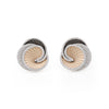 Cammilli 18K White Ice Natural Beige and Black Lava Gold "Hypnose" Diamond Earrings