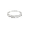 18K White Gold Diamond Patterned Band