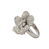 Leo Pizzo 18K White Gold Diamond Flower Ring