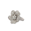 Leo Pizzo 18K White Gold Diamond Flower Ring