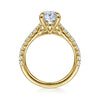 Gabriel & Co. "Gaia" 14K Oval Lotus Diamond Engagment Ring Setting